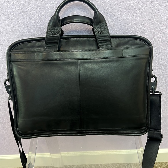 TUMI Alpha Leather Compact Laptop Briefcase Style 96114DH - Picture 6 of 15